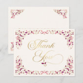  Bibliotheek Boek Verhaal Sprookje Bruiloft Bedankkaart (Voorkant / Achterkant)