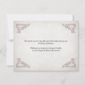  Bibliotheek Boek Verhaal Sprookje Bruiloft Bedankkaart (Achterkant)