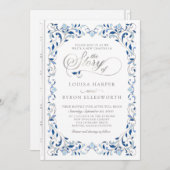  Bibliotheek Boek Verhaal Sprookje Bruiloft Kaart (Voorkant / Achterkant)