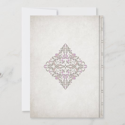 Bibliotheek Boek Verhaal Sprookje Bruiloft Kaart (Achterkant)