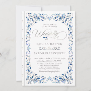 Bibliotheek Boek Verhaal Sprookje Bruiloft Kaart