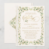 Bibliotheek Boek Verhaal Sprookje Bruiloft Kaart (Voorkant / Achterkant)