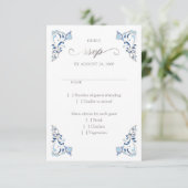  Bibliotheek Boek Verhaal Sprookje Bruiloft RSVP Kaartje (Staand voorkant)