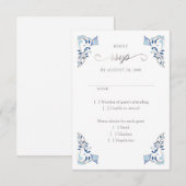  Bibliotheek Boek Verhaal Sprookje Bruiloft RSVP Kaartje (Voorkant / Achterkant)