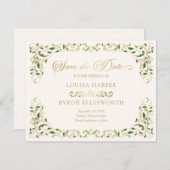  Bibliotheek Boek Verhaal Sprookje Bruiloft Save The Date (Voorkant / Achterkant)