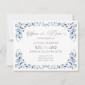  Bibliotheek Boek Verhaal Sprookje Bruiloft Save The Date (Voorkant)