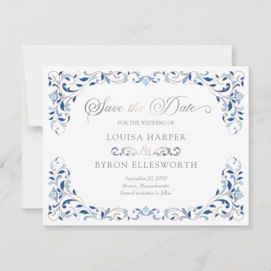 Bibliotheek Boek Verhaal Sprookje Bruiloft Save The Date (Voorkant)