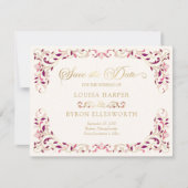  Bibliotheek Boek Verhaal Sprookje Bruiloft Save The Date (Voorkant)