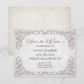 Bibliotheek Boek Verhaal Sprookje Bruiloft Save The Date (Voorkant / Achterkant)