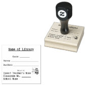 Bibliotheek Boek Vervaldatum Stempel voor Docent/B (Gestempeld)
