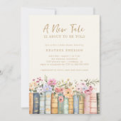 Bibliotheek Boeken Baby shower Uitnodiging (Voorkant)