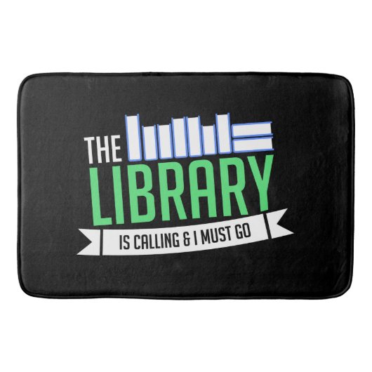 Bibliotheek Boeken Cadeau Badmat (Voorkant)