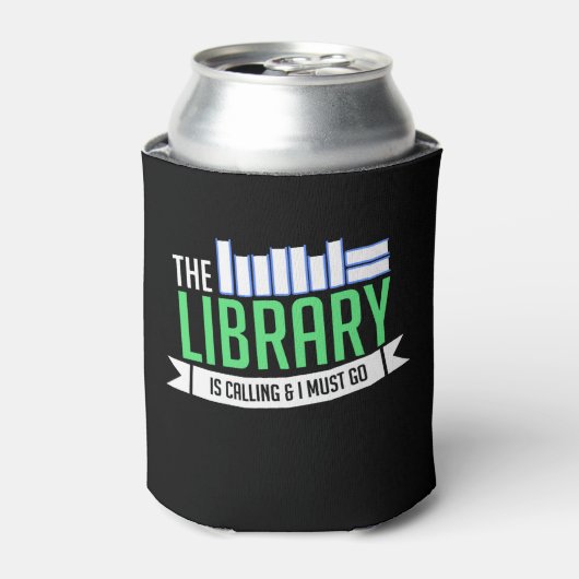 Bibliotheek Boeken Cadeau Blikjeskoeler (Blikje Voorkant)