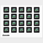 Bibliotheek Boeken Cadeau Vierkante Sticker (Vel)