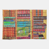 Bibliotheek Boeken Keukenhanddoeken (Horizontaal)