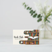 Bibliotheek Boeken op de planken Visitekaartje (Staand voorkant)