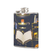 Bibliotheek Boeken Planken Open Boek Lezen Heupfles (Links)