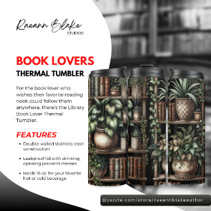 Bibliotheek Boekenliefhebber Thermische Tumbler Thermosbeker