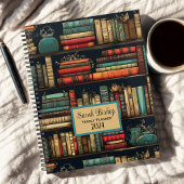Bibliotheek Boekenrek Aangepaste Jaarlijkse Planne Planner
