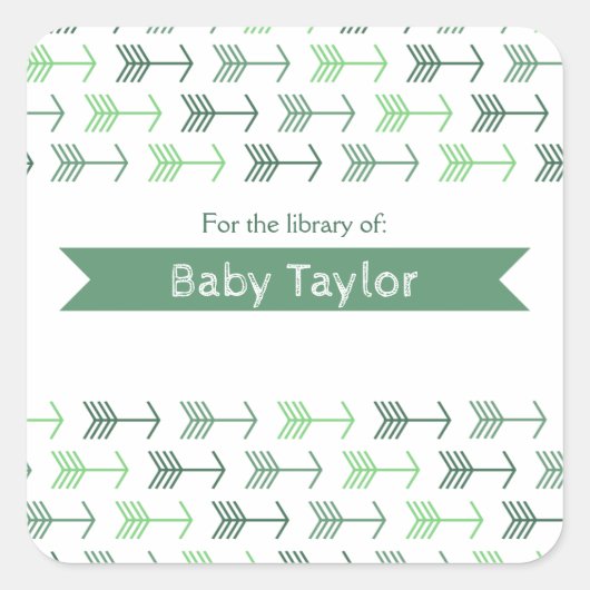 Bibliotheek Boekplaat Sticker (Voorkant)