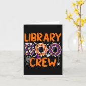 Bibliotheek Boo Crew Bibliothecarissen Boekliefheb Kaart (Gele Bloem)