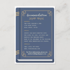 Bibliotheek Bruiloft Accommodatie Boeken Love Stor Informatiekaartje