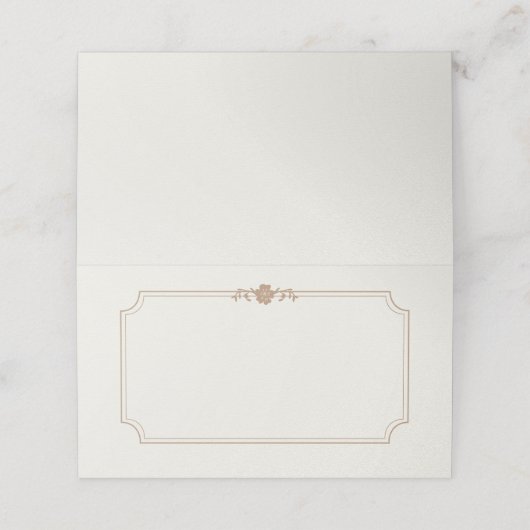  Bibliotheek Bruiloft Plaatskaartje (Buitenkant ongevouwen)