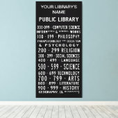 Bibliotheek Bus Roll Sign Canvas Afdruk (Insitu (Houten vloer))
