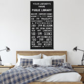 Bibliotheek Bus Roll Sign Canvas Afdruk (Insitu (Slaapkamer))