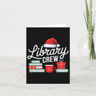 Bibliotheek Crew Book Lovers Librarian Xmas Holida Kaart