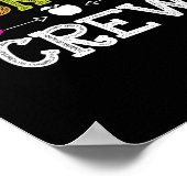 Bibliotheek Crew Teacher Fun Eerste Dag van de Sch Poster (Hoek)