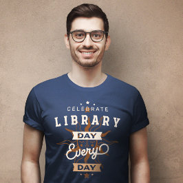 Bibliotheek Dag Elke Dag T-Shirt