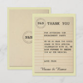 Bibliotheek Dank je Trouwboeken Liefdesverhaal Kaart (Voorkant / Achterkant)