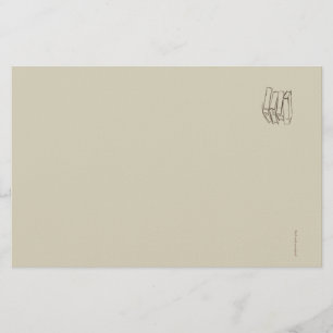 Bibliotheek Donkere Academie-Minimalistische Vinta Briefpapier