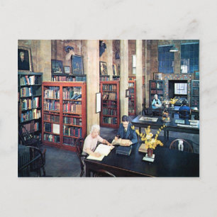 Bibliotheek, Doylestown, PA  Briefkaart