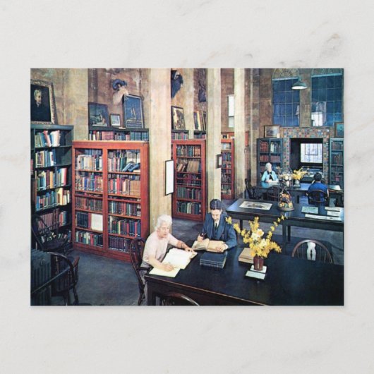 Bibliotheek, Doylestown, PA  Briefkaart (Voorkant)