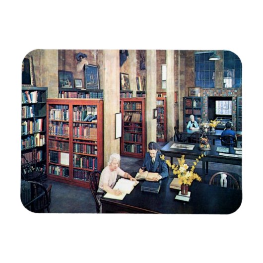 Bibliotheek, Doylestown, PA  Magneet (Horizontaal)