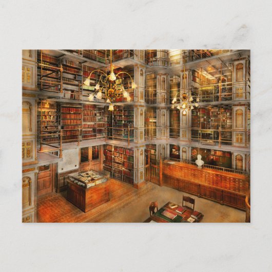 Bibliotheek - Een literaire klassieker uit 1905 Briefkaart (Voorkant)