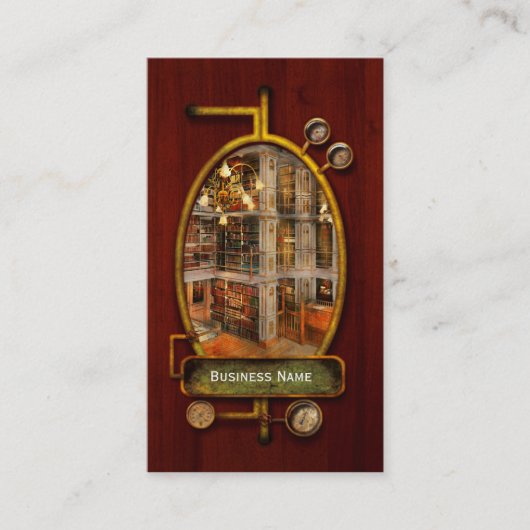 Bibliotheek - Een literaire klassieker uit 1905 Visitekaartje (Voorkant)