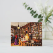 Bibliotheek - Een nieuw idee 1895 Briefkaart (Staand voorkant)