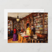 Bibliotheek - Een nieuw idee 1895 Briefkaart (Voorkant / Achterkant)