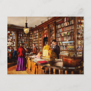 Bibliotheek - Een nieuw idee 1895 Briefkaart