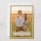 Bibliotheek | Elegant Classic Lijst met foto Save The Date (Achterkant)