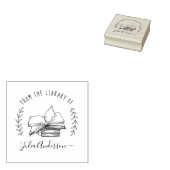  bibliotheek Elegant de Boeken van de Naam van de  Rubberstempel (Gestempeld)
