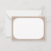 Bibliotheek | Elegant Lijst Notitiekaartje (Achterkant)