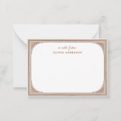 Bibliotheek | Elegant Lijst Notitiekaartje (Voorkant)