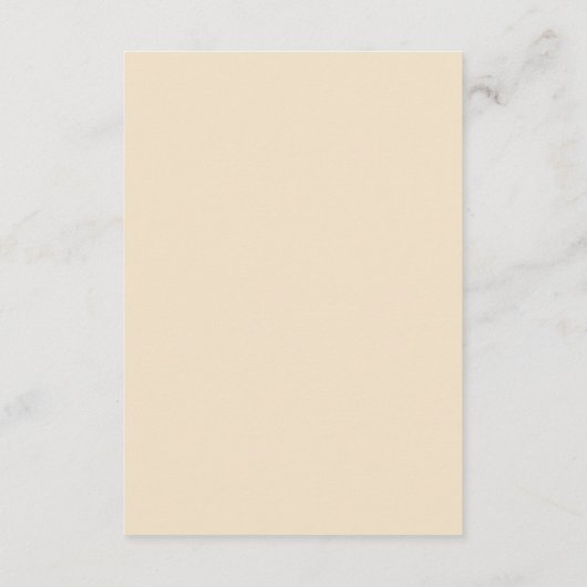 Bibliotheek | Elegante  Lijst bruiloft details Informatiekaartje (Achterkant)