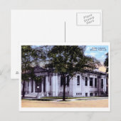 Bibliotheek, Elkhart, Indiana 1930 Vintage Briefkaart (Voorkant / Achterkant)