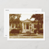 Bibliotheek, Evanston, Vintage van Illinois Briefkaart (Voorkant / Achterkant)