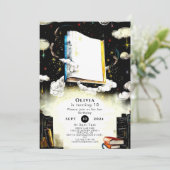 Bibliotheek Fairytale Custom Storybook Verjaardag Kaart (Staand voorkant)